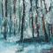 
winterbos 30 x 30 acrylverf op doek