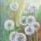 Blaasbloemen 20 x 60 acrylverf op doek