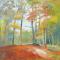 
Herfst doorkijk 120 x 120 olieverf op doek